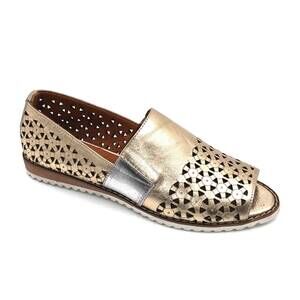 NEW BONAVI women's open toe shoe in gold